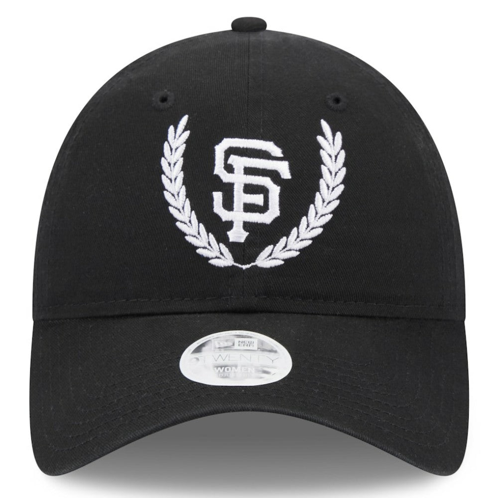 San Francisco Giants New Era Women's Leaves 9TWENTY Adjustable Hat - Black Hats