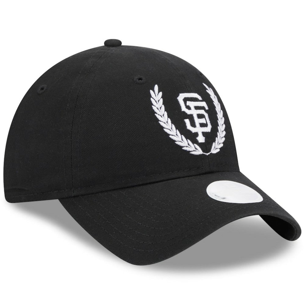San Francisco Giants New Era Women's Leaves 9TWENTY Adjustable Hat - Black Hats