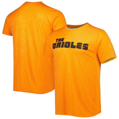 Baltimore Orioles Homage Hyper Local Tri-Blend T-Shirt - Orange T-shirts