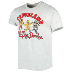 Cleveland Guardians Homage Team Hyper Local Tri-Blend T-Shirt - Ash T-shirts