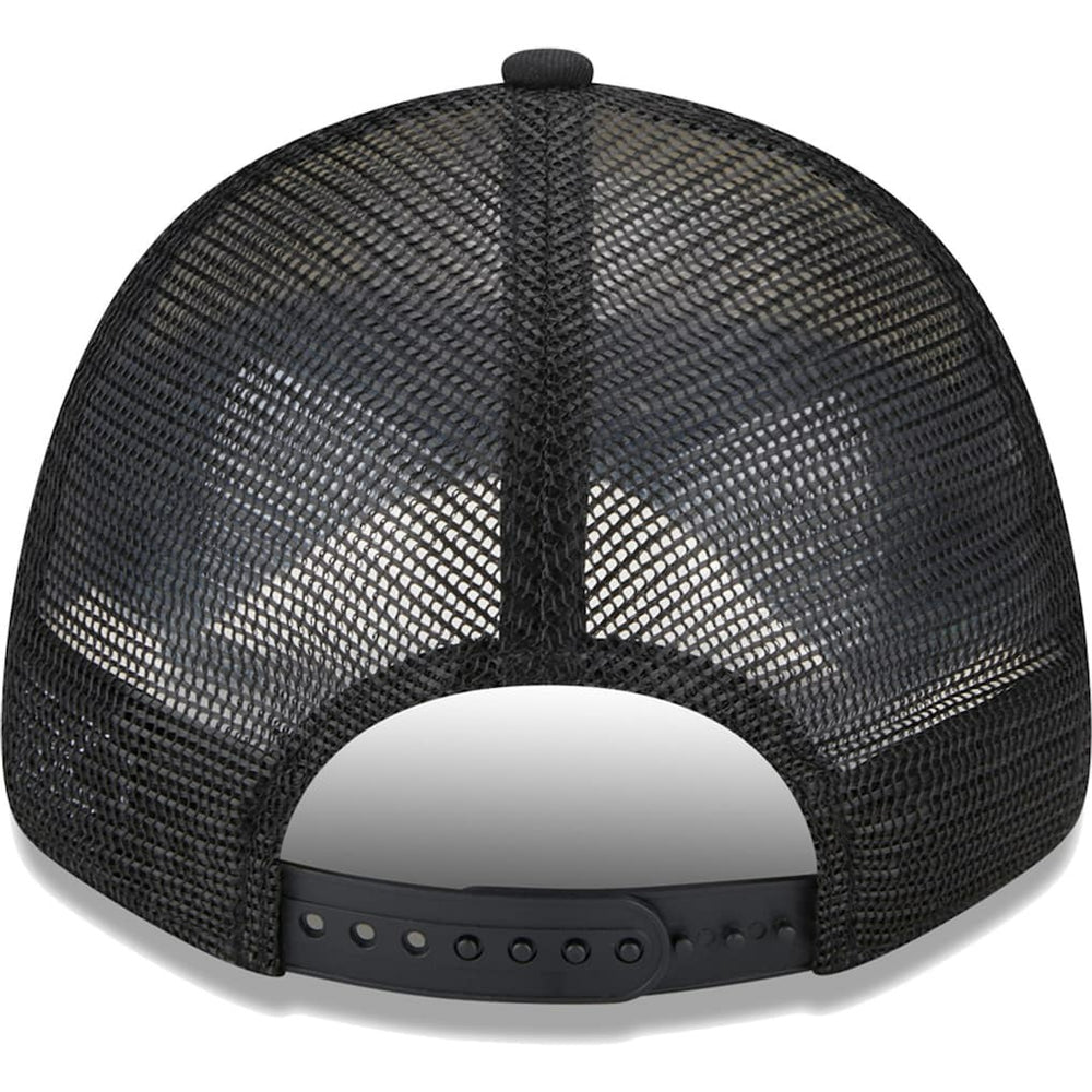 Brooklyn Nets Stripes 9FORTY Trucker Snapback Hat Black