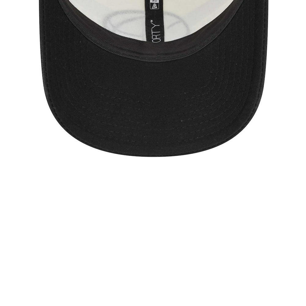 Brooklyn Nets Stripes 9FORTY Trucker Snapback Hat Black