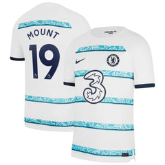 Mason Mount Chelsea 2022/23 Away Breathe Stadium Replica Player Jersey White
