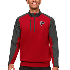 Atlanta Falcons Antigua Team Quarter-Zip Pullover Top Red