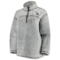 Tennessee Titans G-III 4Her by Carl Banks Women's Sherpa Quarter-Zip Jacket Gray