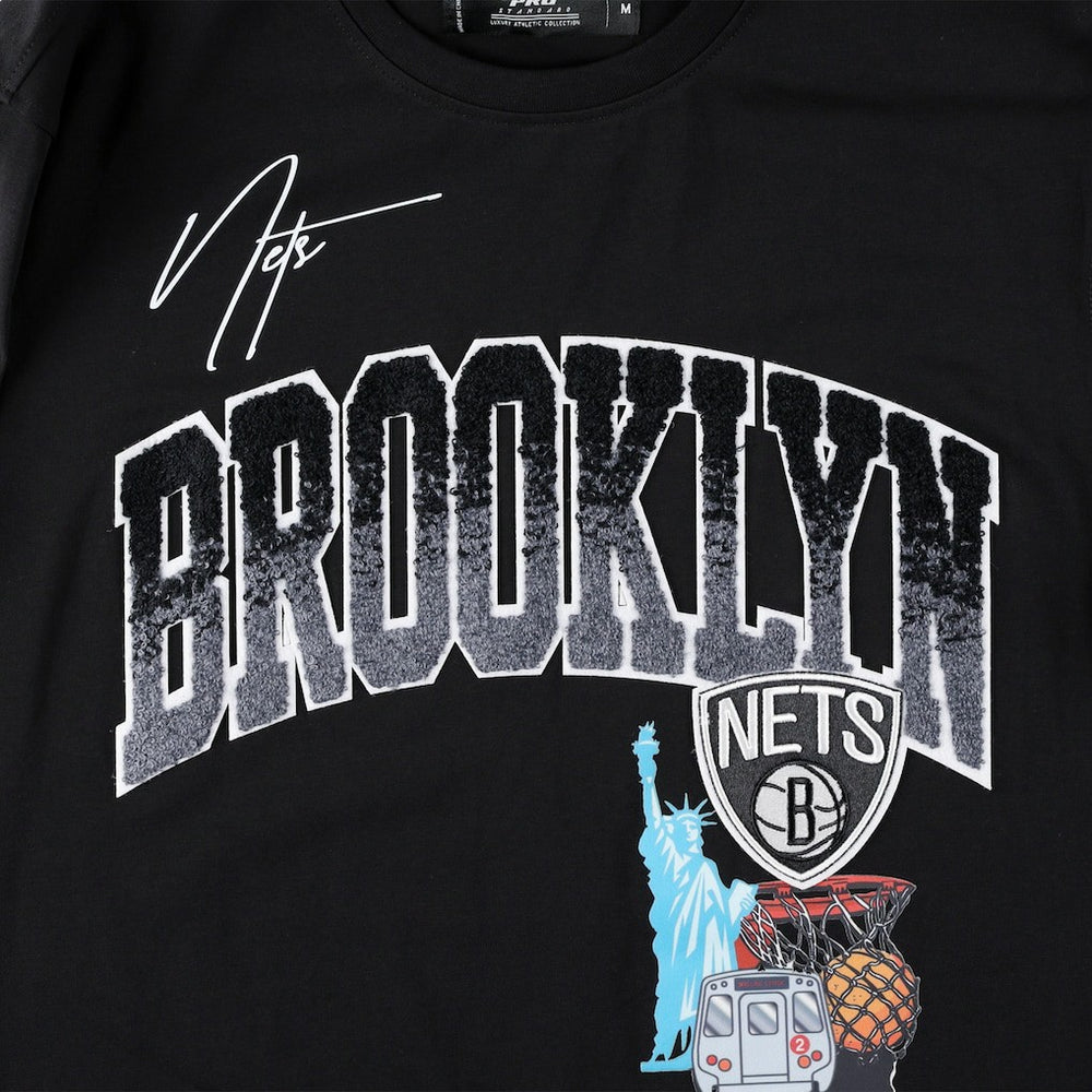 Brooklyn Nets Pro Standard Hometown Chenille T-Shirt Black