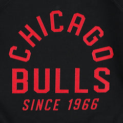 Chicago Bulls Sportiqe Women's Ashlyn Brava Raglan Pullover Sweatshirt Black
