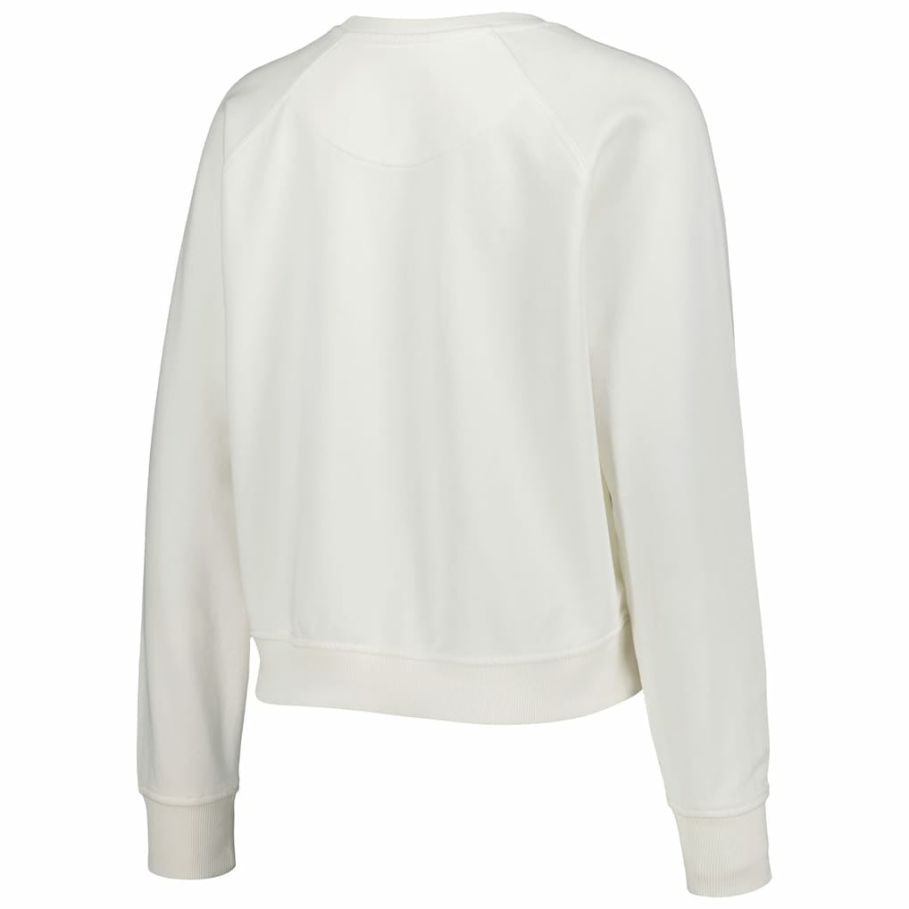 Chicago Bulls Sportiqe Women's Ashlyn Brava Raglan Pullover Sweatshirt Cream