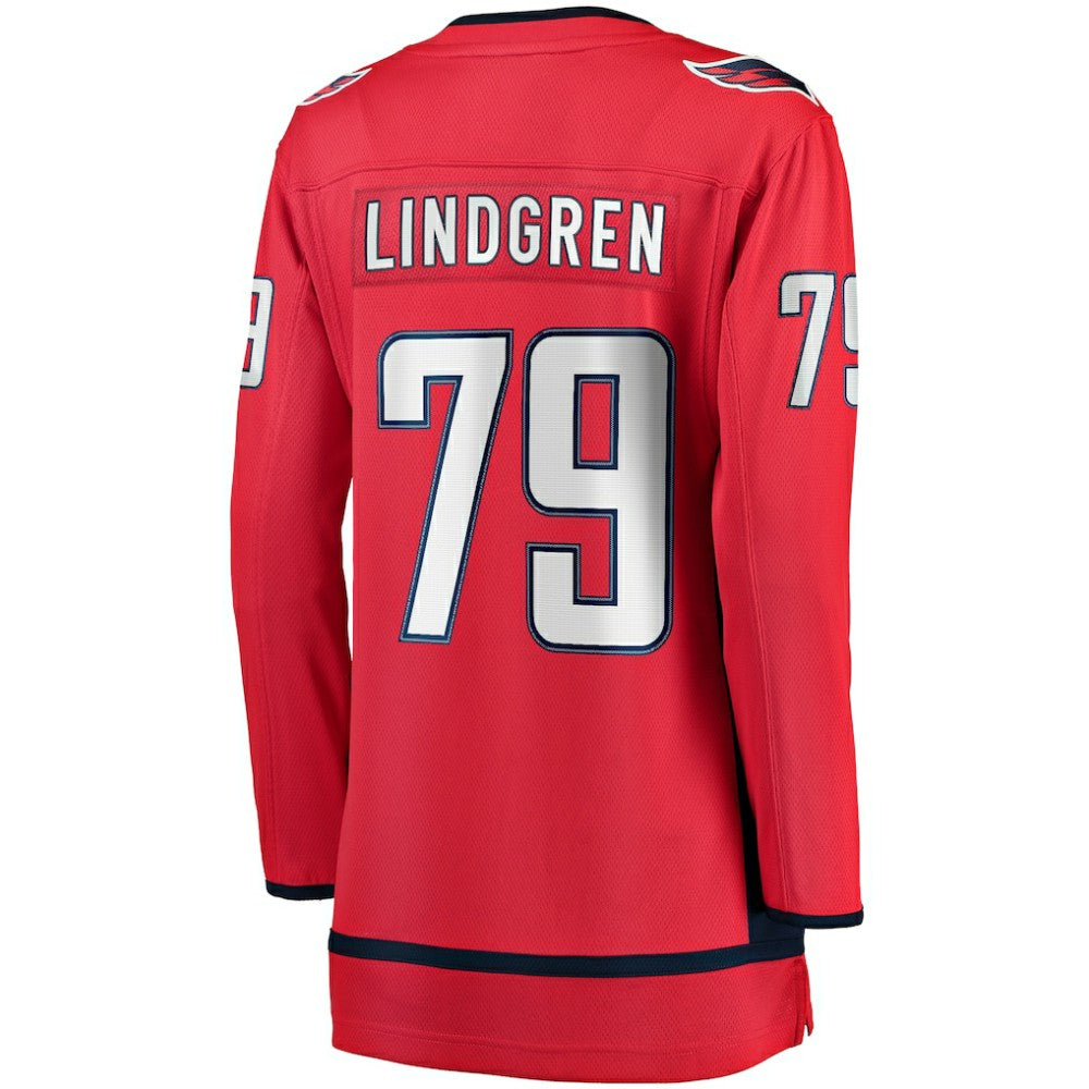NHL Charlie Lindgren Washington Capitals Fanatics Women's Home Breakaway Player Jersey - Red