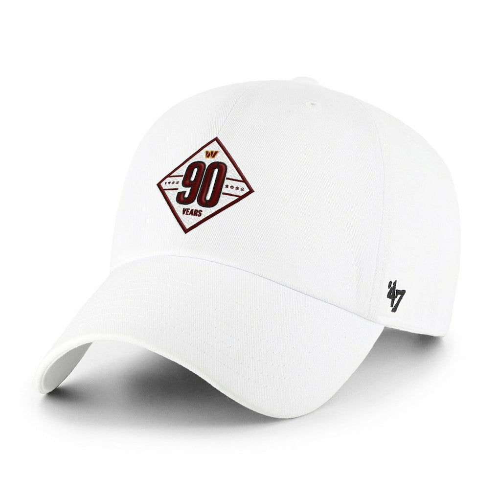 Washington Commanders '47 90th Season Clean Up Adjustable Hat White