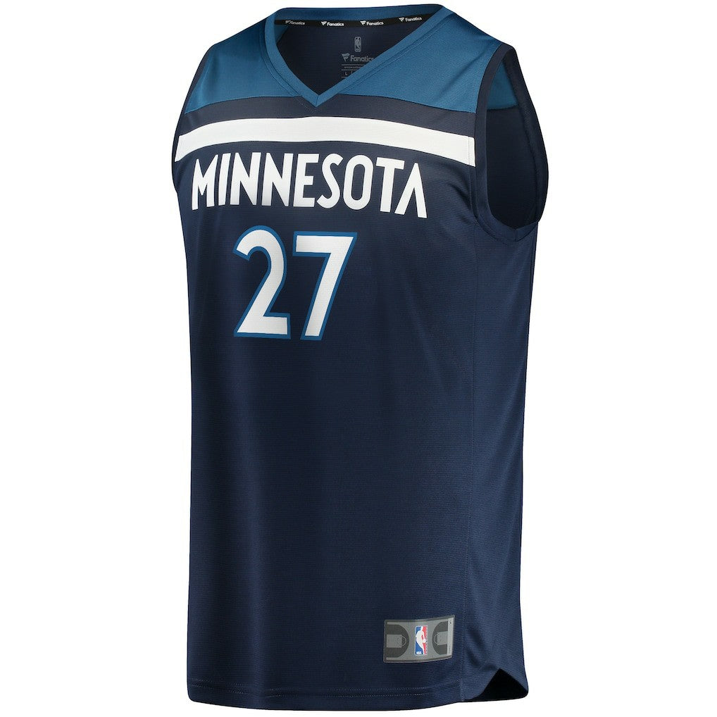 Rudy Gobert Minnesota Timberwolves Fast Break Replica Jersey Icon Edition Navy