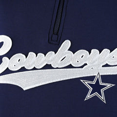 Dallas Cowboys Tommy Hilfiger Aiden Quarter-Zip Sweatshirt Navy/Silver