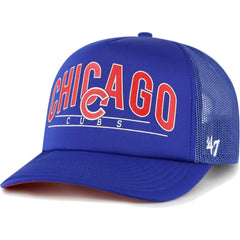 Chicago Cubs '47 Backhaul Foam Trucker Snapback Hat - Royal Hats