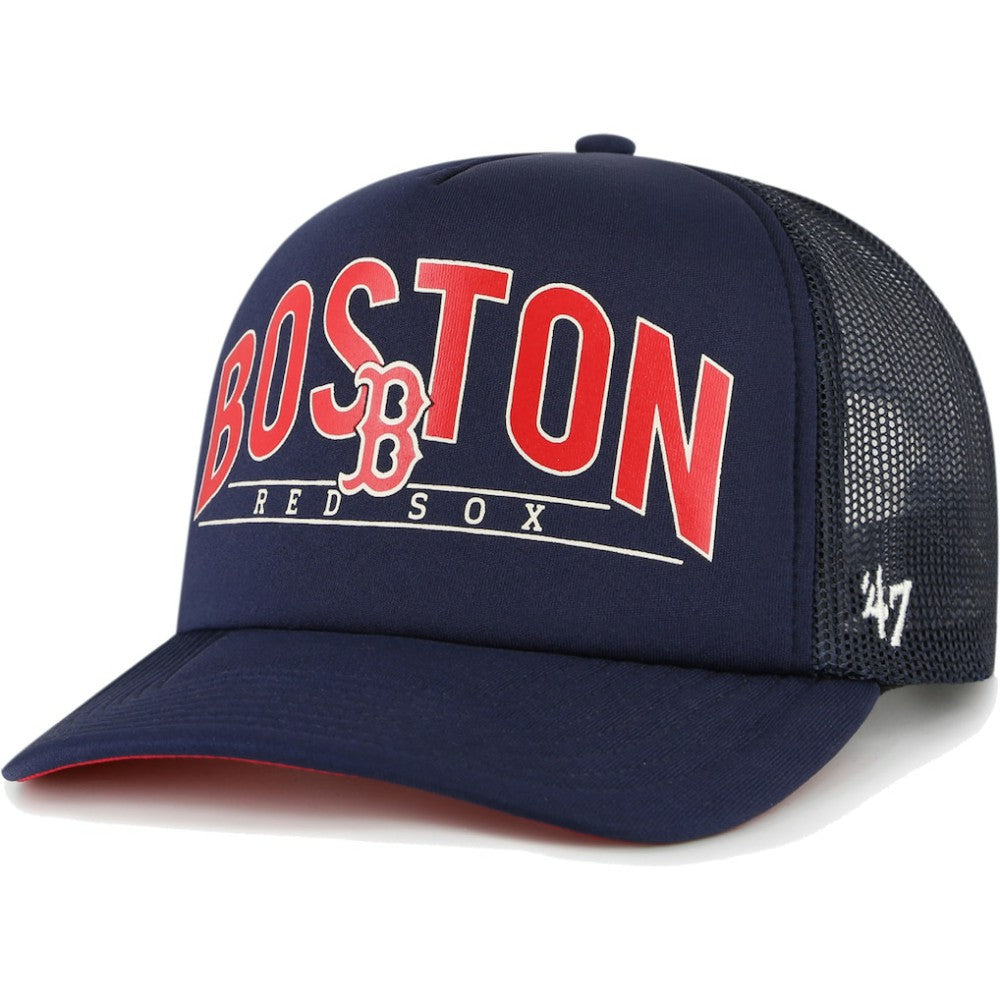 Boston Red Sox '47 Backhaul Foam Trucker Snapback Hat - Navy Hats