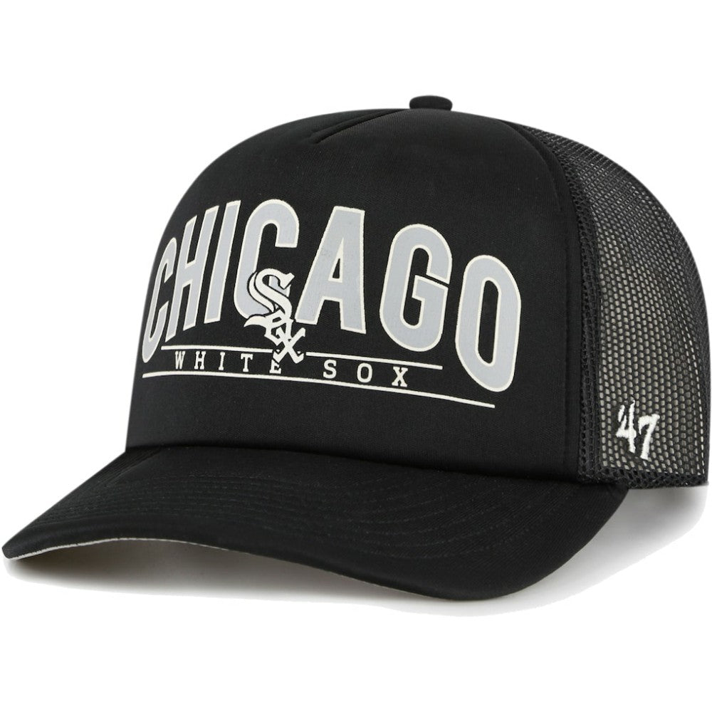 Chicago White Sox '47 Backhaul Foam Trucker Snapback Hat - Black Hats