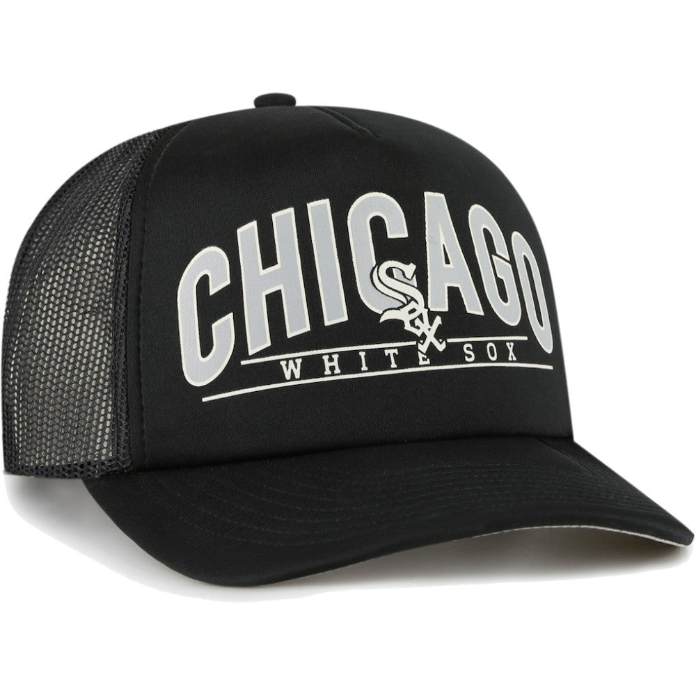 Chicago White Sox '47 Backhaul Foam Trucker Snapback Hat - Black Hats