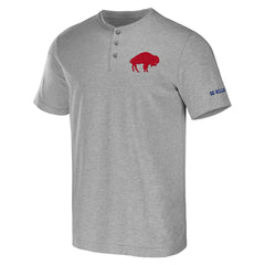 Buffalo Bills NFL x Darius Rucker Collection Henley T-Shirt Heathered Gray