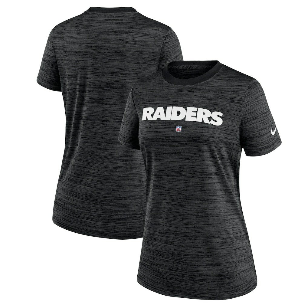 Las Vegas Raiders Women's Sideline Velocity Performance T-Shirt Black