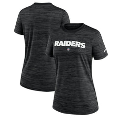 Las Vegas Raiders Women's Sideline Velocity Performance T-Shirt Black
