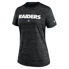 Las Vegas Raiders Women's Sideline Velocity Performance T-Shirt Black