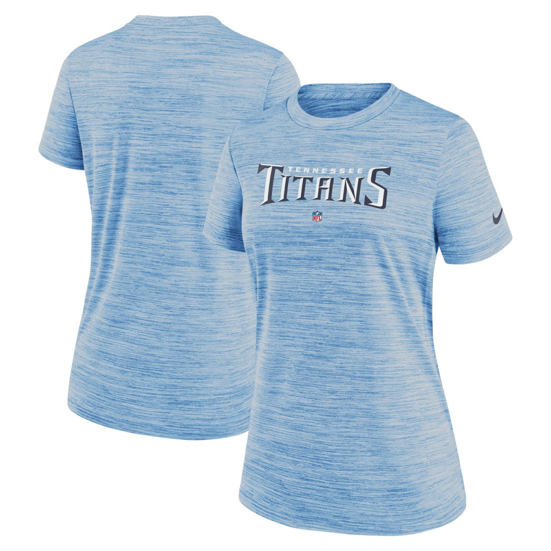 Tennessee Titans Women's Sideline Velocity Performance T-Shirt Light Blue