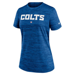 Indianapolis Colts Women's Sideline Velocity Performance T-Shirt Royal