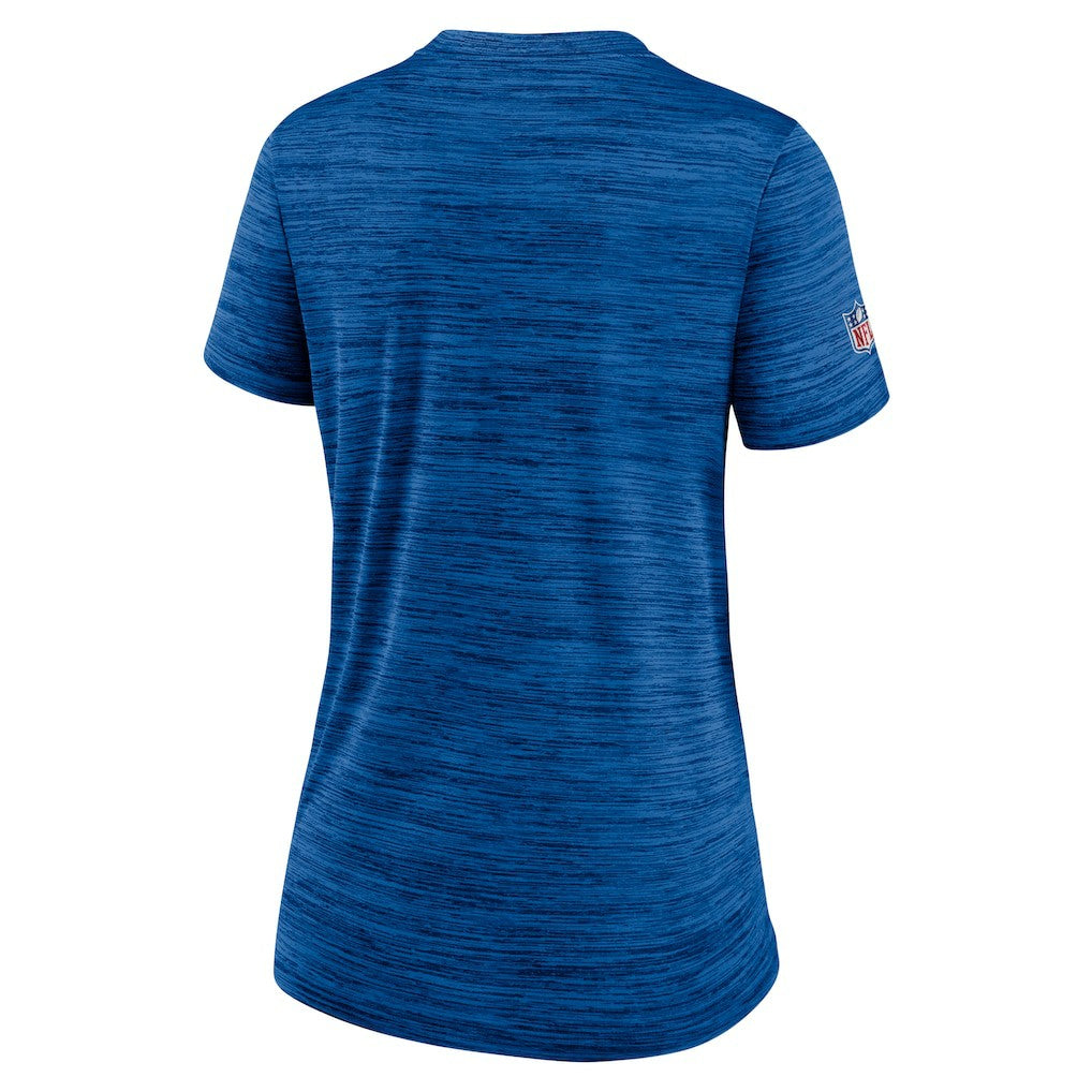 Indianapolis Colts Women's Sideline Velocity Performance T-Shirt Royal