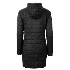 Kansas City Chiefs Cutter & Buck Women's Rainier Primaloft Eco Hooded Long Lightweight Coat Black