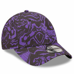 Tottenham Hotspur New Era Allover Print 9FORTY Adjustable Hat Black/Purple