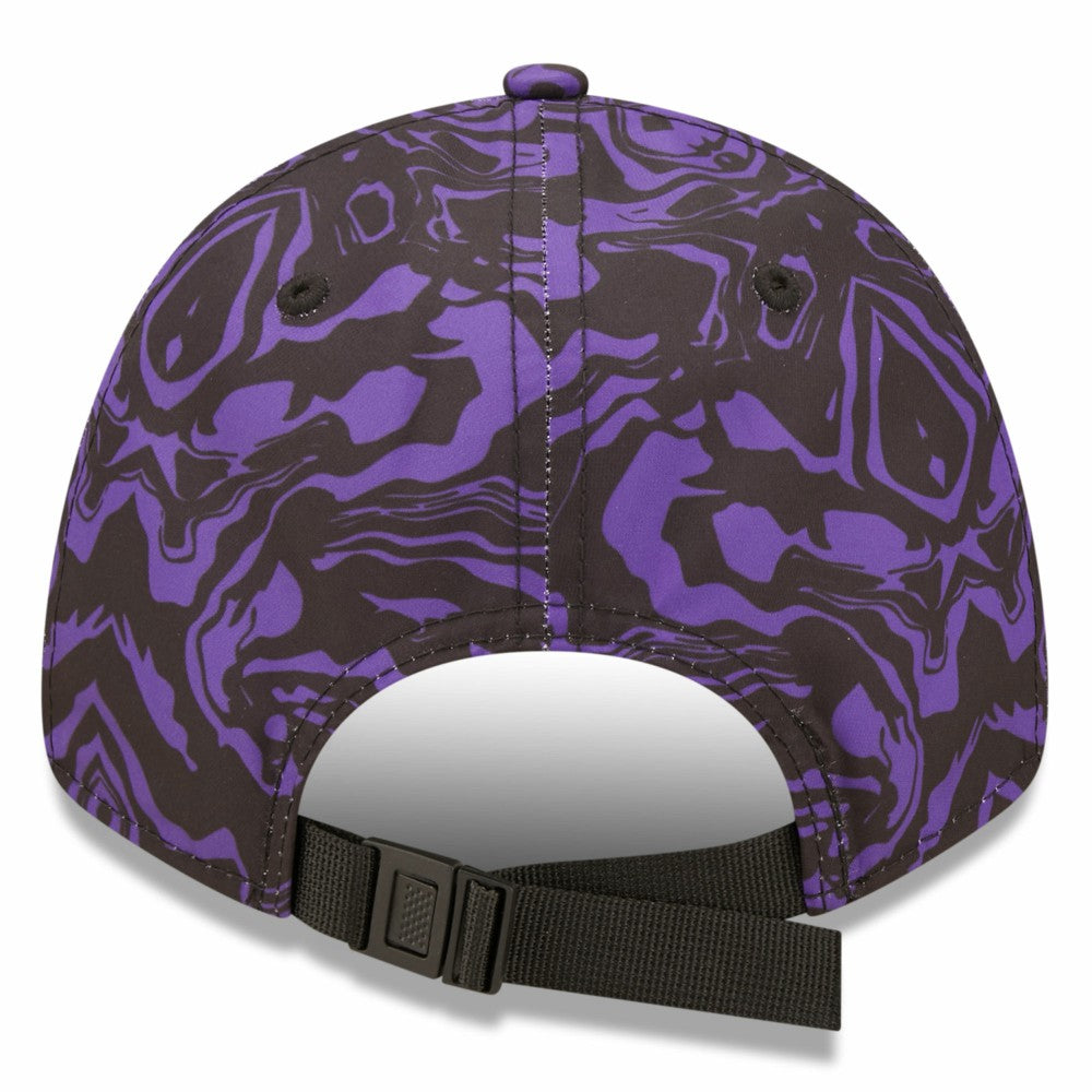 Tottenham Hotspur New Era Allover Print 9FORTY Adjustable Hat Black/Purple