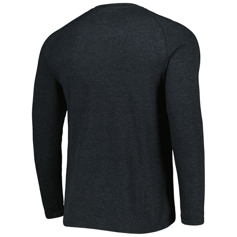 Chicago White Sox Concepts Sport Inertia Raglan Long Sleeve Henley Top - Heather Black Tops