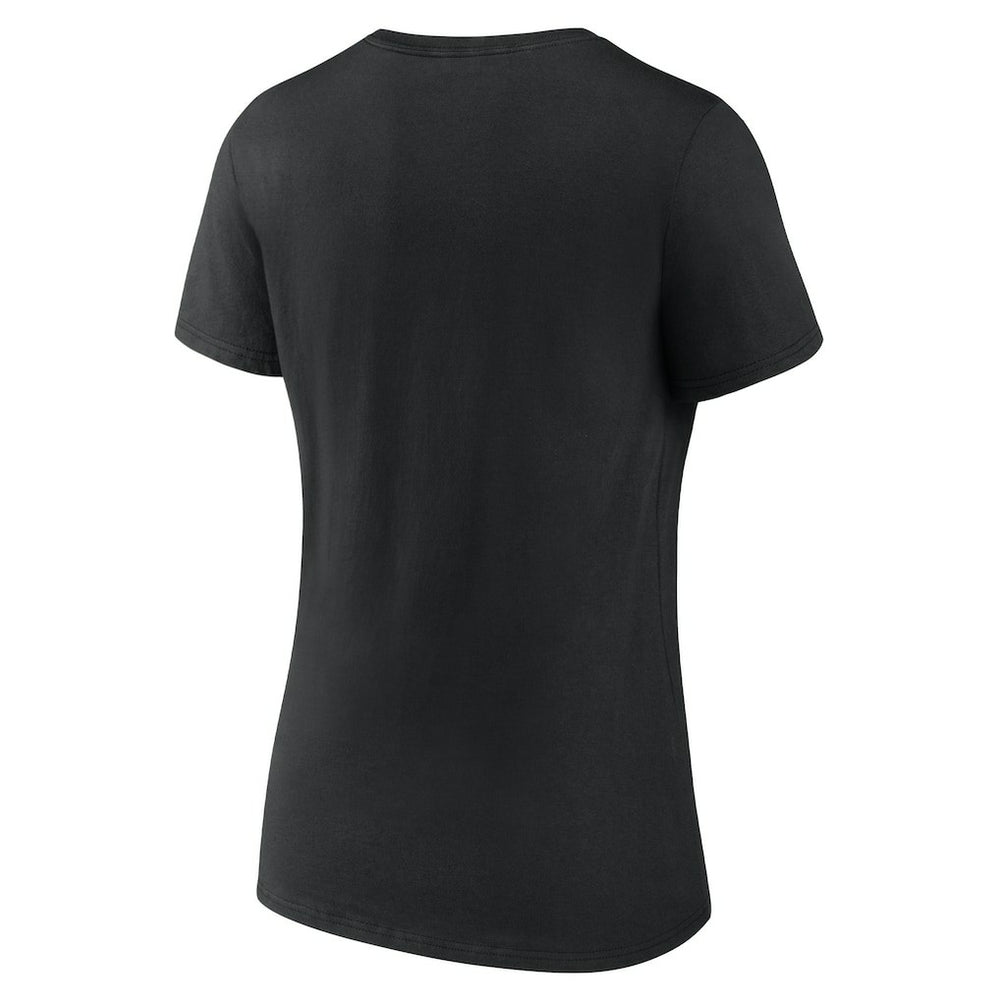 New Orleans Saints Women's Shine Time V-Neck T-Shirt Black