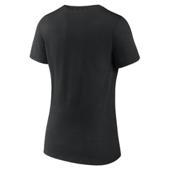 New Orleans Saints Women's Shine Time V-Neck T-Shirt Black