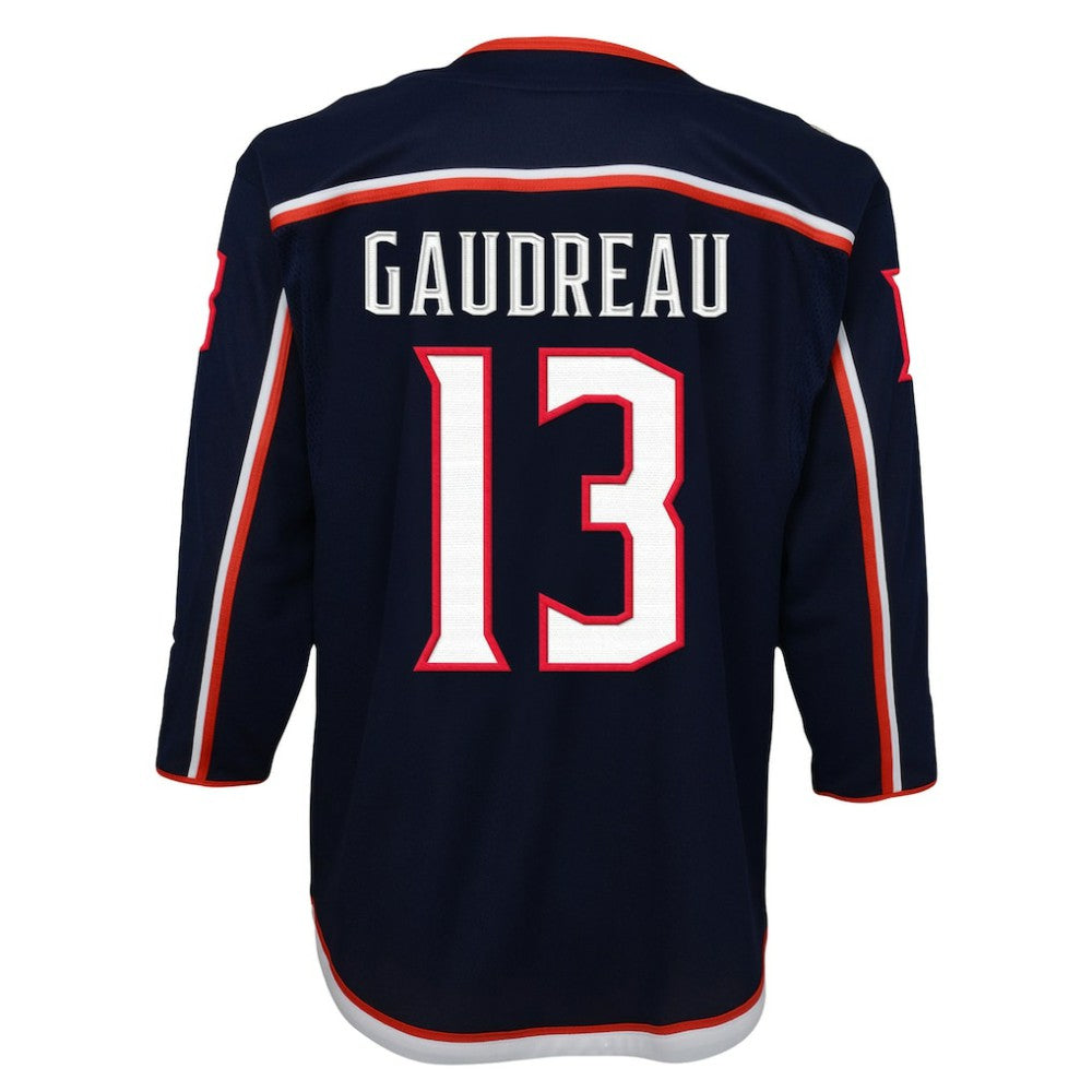 NHL Johnny Gaudreau Columbus Blue Jackets Youth 2022/23 Premier Player Jersey - Navy