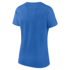 Los Angeles Chargers Women's Script T-Shirt & Shorts Lounge Set Powder Blue/Heather Charcoal
