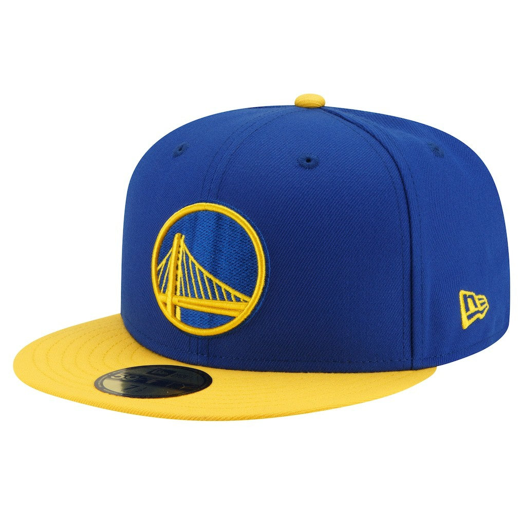 Golden State Warriors 2-Tone 59FIFTY Fitted Hat Royal/Gold