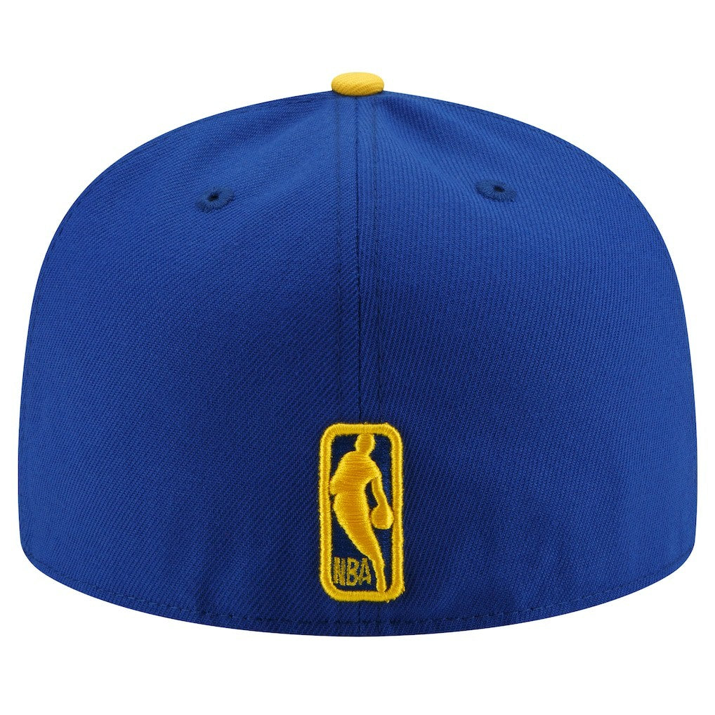 Golden State Warriors 2-Tone 59FIFTY Fitted Hat Royal/Gold