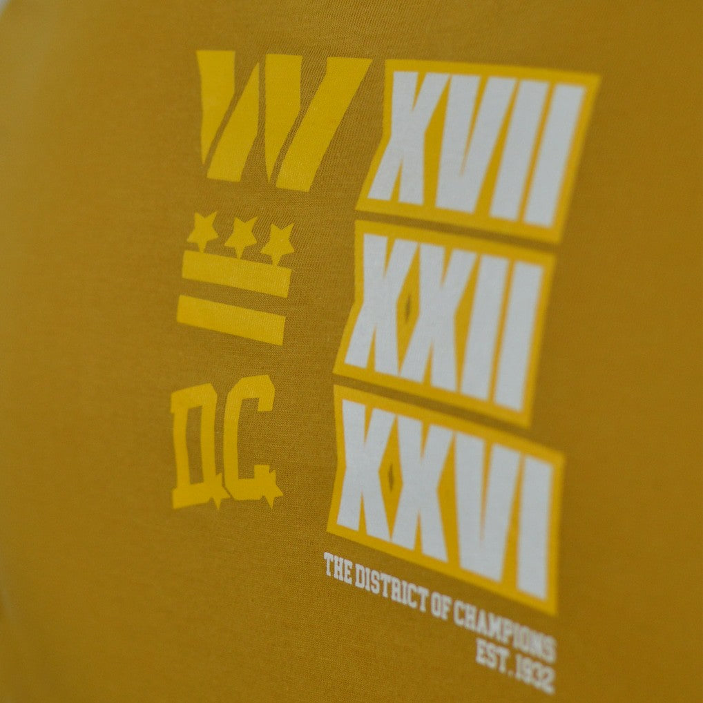 Washington Commanders DC PROPER District of Champions T-Shirt Gold
