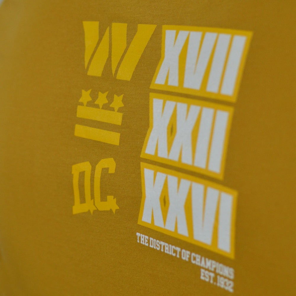 Washington Commanders DC PROPER District of Champions T-Shirt Gold