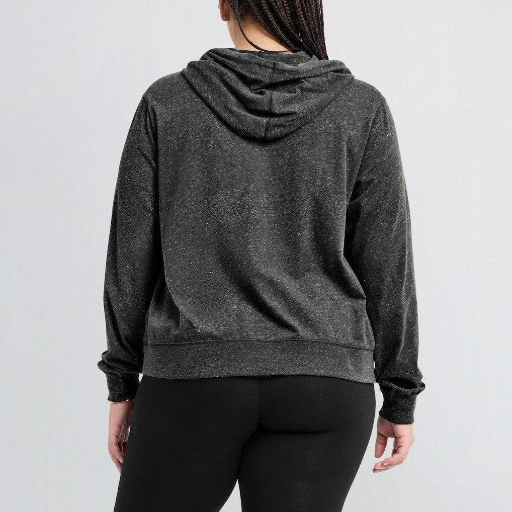 Las Vegas Raiders Women's Gym Vintage Lightweight Pullover Hoodie Black
