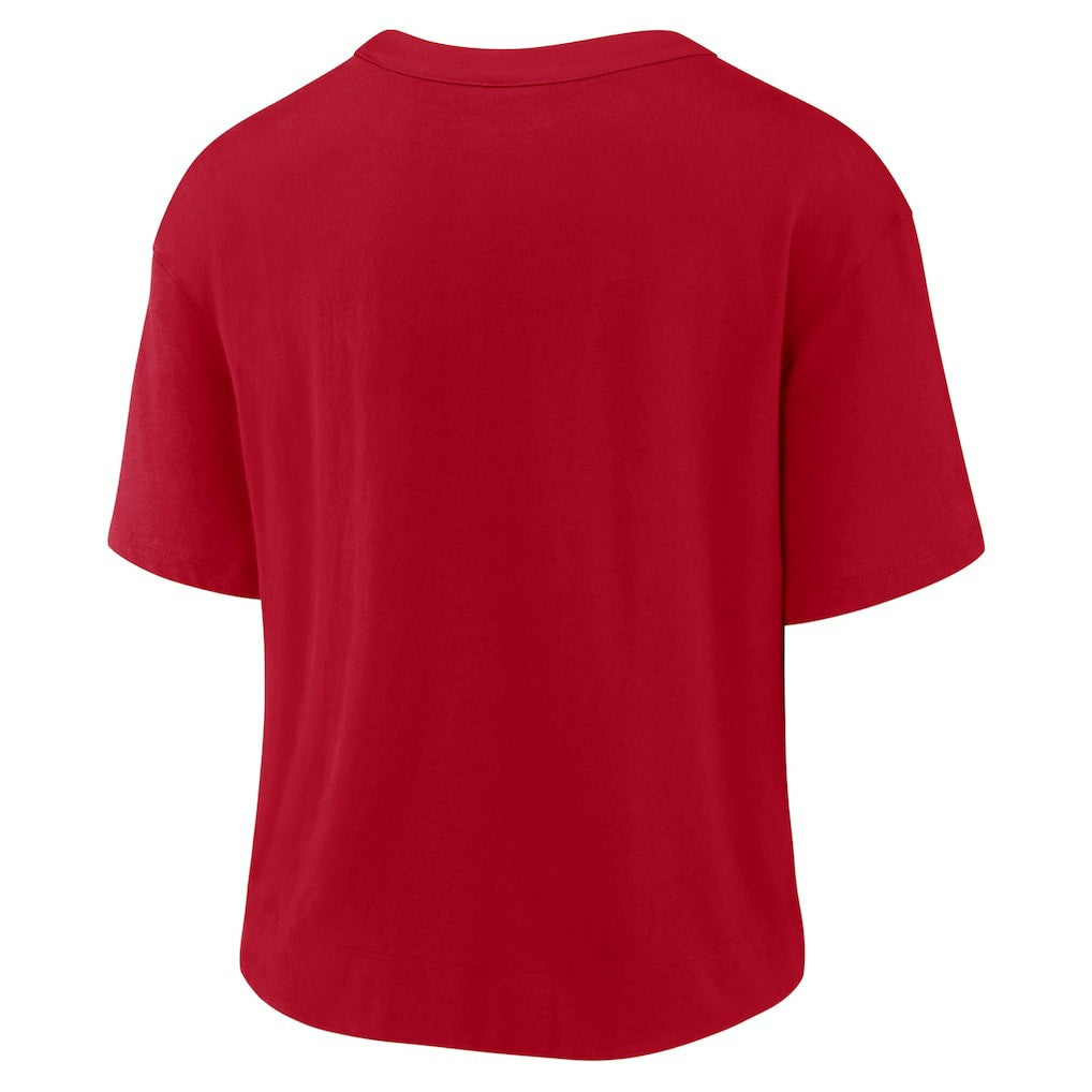 Buffalo Bills Women's High Hip Fashion T-Shirt Red/Royal