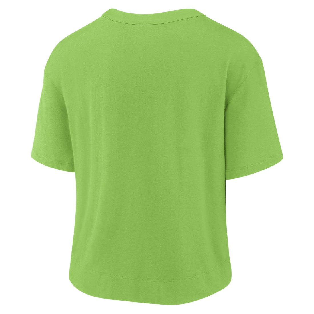 Seattle Seahawks Women's High Hip Fashion T-Shirt Neon Green/College Navy
