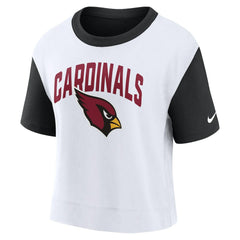 Arizona Cardinals Women's High Hip Fashion T-Shirt Black/White
