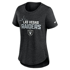 Las Vegas Raiders Women's Local Fashion Tri-Blend T-Shirt Heather Black