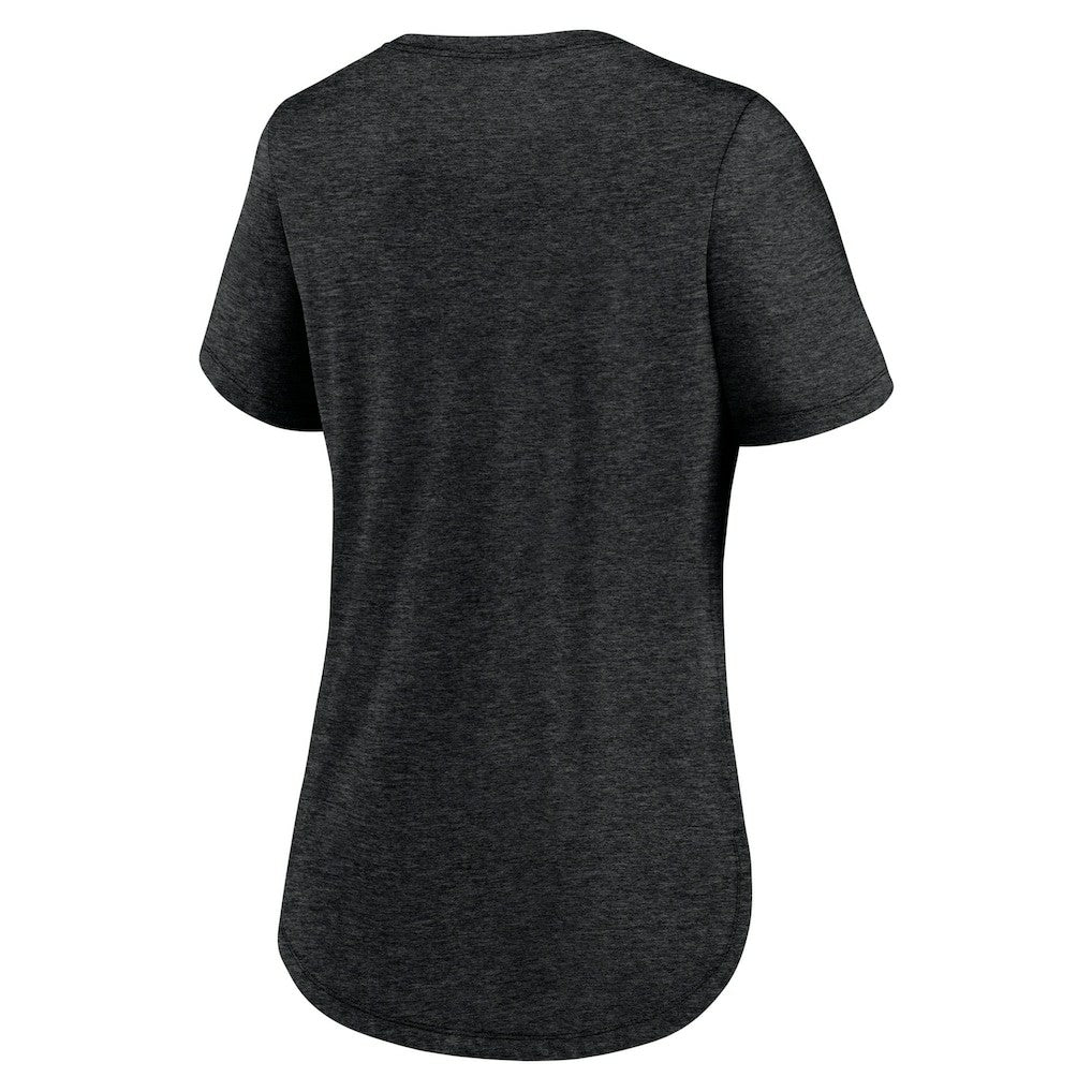 Carolina Panthers Women's Local Fashion Tri-Blend T-Shirt Heather Black
