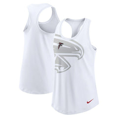 Atlanta Falcons Women's Tri-Blend Scoop Neck Racerback Tank Top White