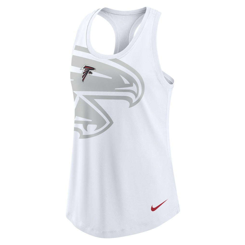 Atlanta Falcons Women's Tri-Blend Scoop Neck Racerback Tank Top White