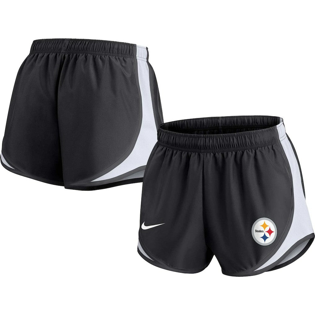 Pittsburgh Steelers Women's Performance Tempo Shorts Black