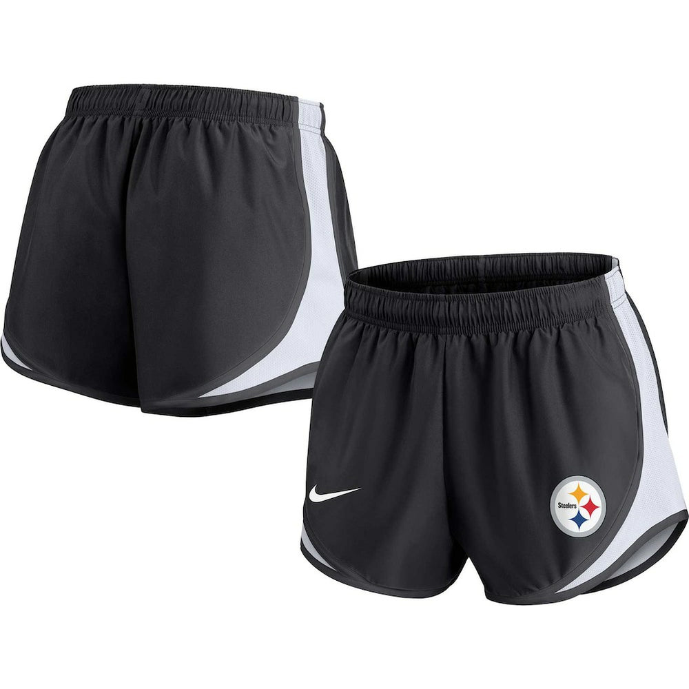 Pittsburgh Steelers Women's Performance Tempo Shorts Black