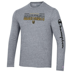 NHL Vegas Golden Knights Champion Tri-Blend Long Sleeve T-Shirt - Heather Gray